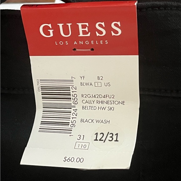 GUESS ULTRA HIGH RISE STRETCH DENIM - SUPER SKINNY Sz. 12/31 - Picture 15 of 15